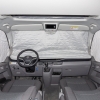 ISOLITE Extreme para ventanas de cabina, 3 partes, VW T6.1 con retrovisor trapezoidal y sistema de navegación con reconocimiento de señales de tráfico
